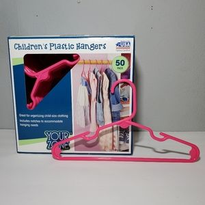 Kids Hangers 50 Pack Pink